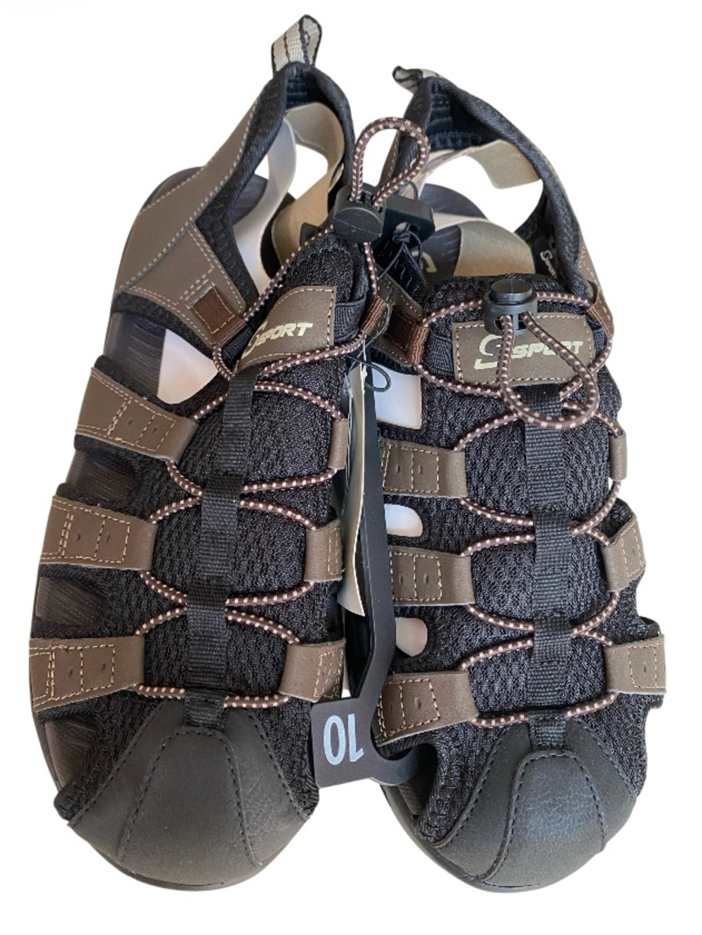 S Sport by Sketchers Black & Brown Outdoor Water Shoes NWT Size 10